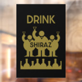 シラーズワインの飲み物 ウィンドウサイン (シート2)