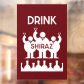 シラーズワインの飲み物 ウィンドウサイン (シート2)