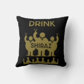 シラーズワインの飲み物 クッション (裏面)