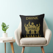 シラーズワインの飲み物 クッション (椅子)