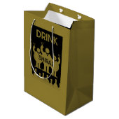 シラーズワインの飲み物 ミディアムペーパーバッグ (裏面アングル)