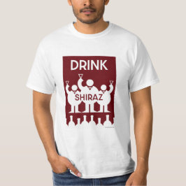 シラーズワインの飲み物 Tシャツ