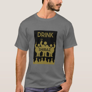 シラーズワインの飲み物 Tシャツ