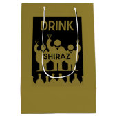 シラーズワイン飲み ミディアムペーパーバッグ (裏面)