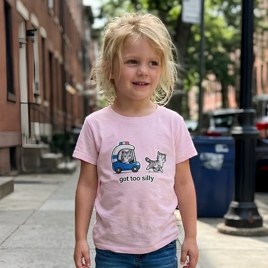 シリすぎ子猫ポリス チョイス キッズ ガールズ Tシャツ