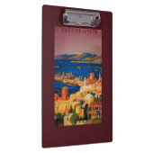 シリアで旅行するフランス人旅行ポスター クリップボード (右)