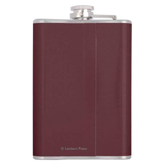 シリアで旅行するフランス人旅行ポスター フラスク (裏面)