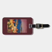 シリアで旅行するフランス人旅行ポスター ラゲッジタグ (正面横)