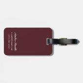 シリアで旅行するフランス人旅行ポスター ラゲッジタグ (裏面横)