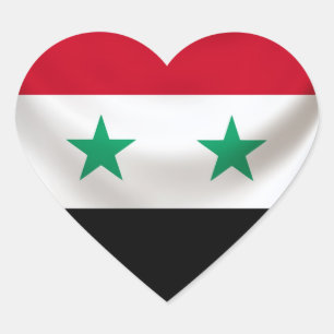 シリアのおおわれている儀式の正方形の旗 ハートシール
