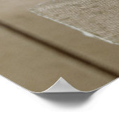 シリアのウガリット出身のバアル神の偶像 ポスター (角)