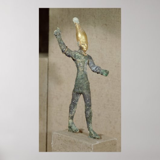 シリアのウガリット出身のバアル神の偶像 ポスター (正面)