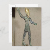 シリアのウガリット出身のバアル神の偶像 ポストカード (正面/裏面)