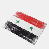 シリアのグランジな旗 ドアマット (アングル)