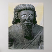 シリアのテルハラフ宮殿から出た王ハダド ポスター (正面)