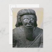 シリアのテルハラフ宮殿から出た王ハダド ポストカード (正面/裏面)