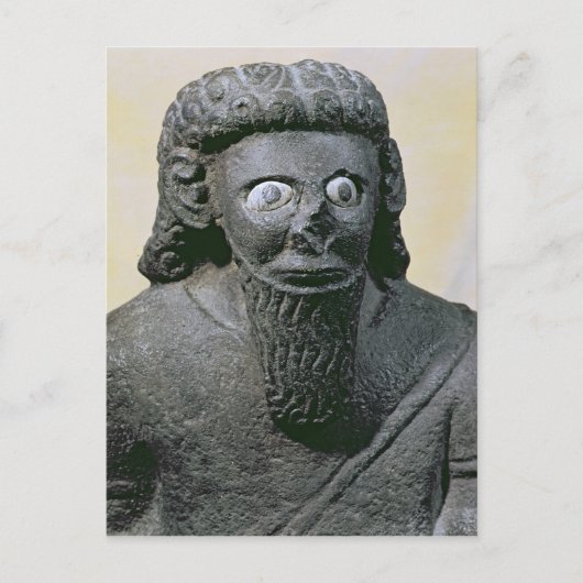 シリアのテルハラフ宮殿から出た王ハダド ポストカード (正面)