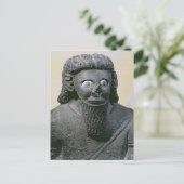 シリアのテルハラフ宮殿から出た王ハダド ポストカード (スタンド正面)