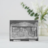 シリアのパルミラからカップルの葬式レリーフ、 浮き彫り ポストカード (スタンド正面)