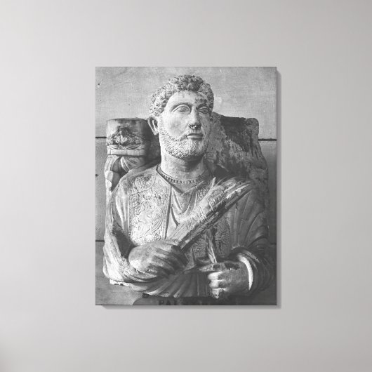 シリアのパルミラからJarhaiの葬式レリーフ、 浮き彫り キャンバスプリント (正面)