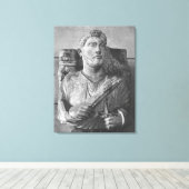 シリアのパルミラからJarhaiの葬式レリーフ、 浮き彫り キャンバスプリント (インサイチュ (ウッドフロア))