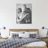 シリアのパルミラからJarhaiの葬式レリーフ、 浮き彫り キャンバスプリント (インサイチュ (寝室))