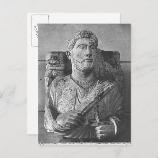 シリアのパルミラからJarhaiの葬式レリーフ、 浮き彫り ポストカード (正面/裏面)