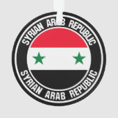 シリアのラウンドエンブレム オーナメント (裏面)