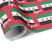 シリアのラッピング紙、シリア国旗の愛国心/赤 ラッピングペーパー (ロールコーナー)