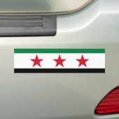 シリアの反対 バンパーステッカー (車上)