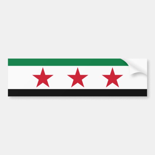 シリアの反対 バンパーステッカー (正面)