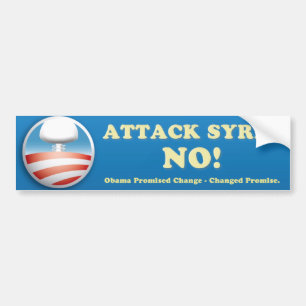 シリアの反戦のバンパーステッカー バンパーステッカー