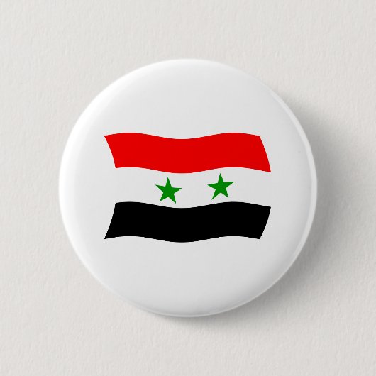 シリアの国旗ボタン 缶バッジ (正面)