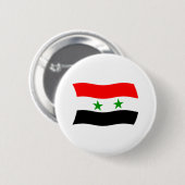 シリアの国旗ボタン 缶バッジ (正面&裏面)