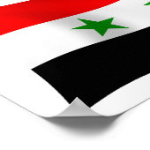 シリアの国旗ポスター印刷 ポスター (角)