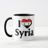 シリアの国旗大好き マグカップ (左)