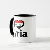 シリアの国旗大好き マグカップ (正面左)