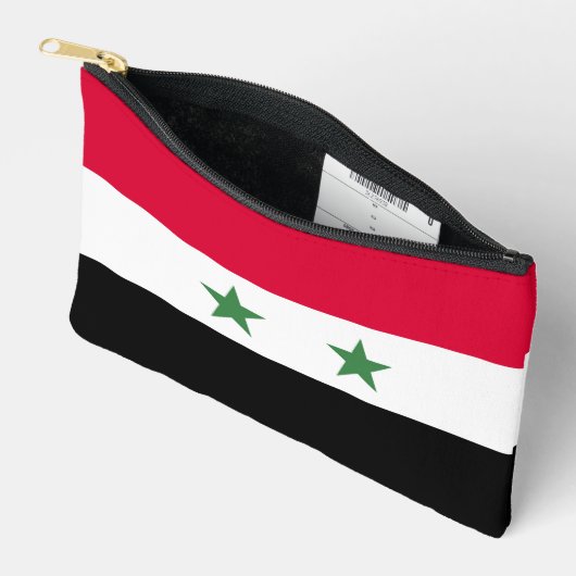 シリアの国旗 アクセサリーポーチ (見開き)