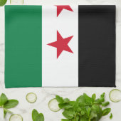 シリアの国旗 キッチンタオル (折り畳み)