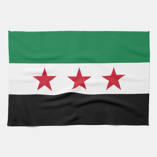 シリアの国旗 キッチンタオル (横)