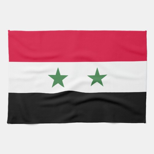 シリアの国旗 キッチンタオル (横)