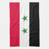 シリアの国旗 キッチンタオル (縦)