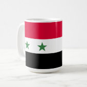 シリアの国旗 コーヒーマグカップ (正面左)