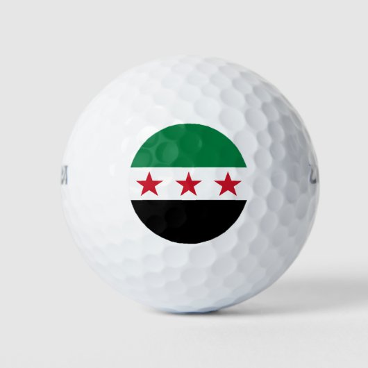 シリアの国旗 ゴルフボール (正面)