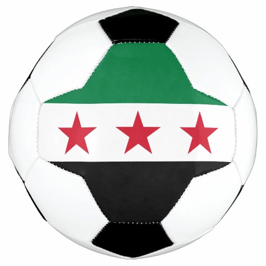 シリアの国旗 サッカーボール (正面)