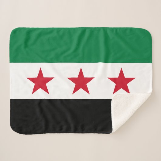 シリアの国旗 シェルパブランケット (正面(横))
