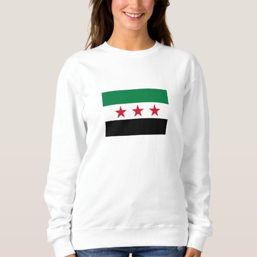 シリアの国旗 スウェットシャツ (正面)