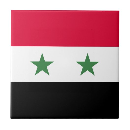 シリアの国旗 タイル (正面)