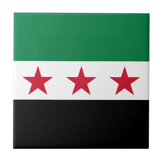シリアの国旗 タイル (正面)