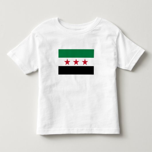 シリアの国旗 トドラーTシャツ (正面)